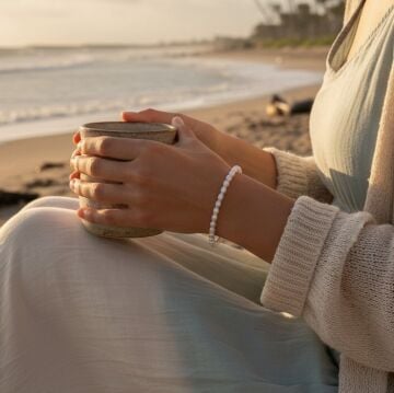 Arpa İnci Gümüş Bileklik - Saflık, Huzur ve Dişil Enerji Temalı