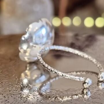 3 Kırmızı Taşlı Tasarım Gümüş Yüzük