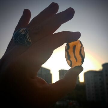 Çubuk Agat Kabaşon Kesim Doğal Taş