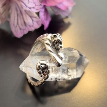 Kaplan Görseli Gümüş Yüzük