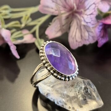 Ametist Tasarım Gümüş Yüzük