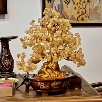 Sitrin Taşı Dekoratif Ağaç