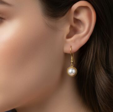 İnci Gümüş Küpe