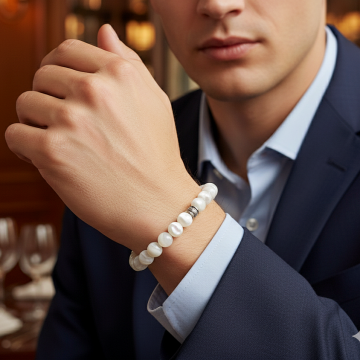 Sedef Doğal Taş Bileklik - İçsel Huzur ve Denge Temalı