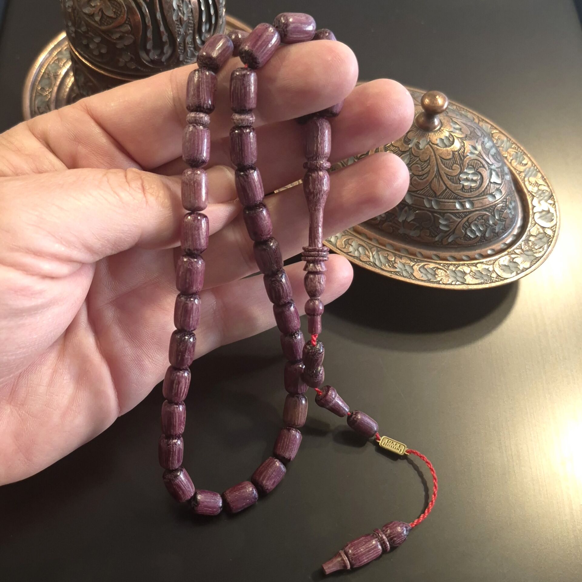 Morgül Ağacı Usta İşçilikli Kapsül Kesim 33 lük Tesbih