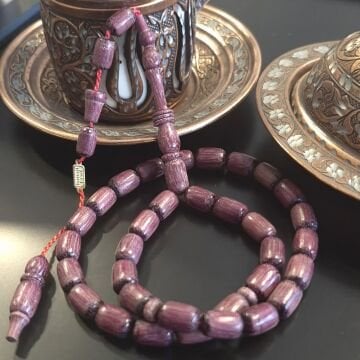 Morgül Ağacı Usta İşçilikli Kapsül Kesim 33 lük Tesbih