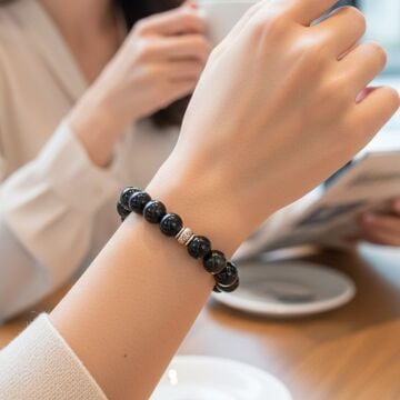 Gold Obsidyen Doğal Taş Bileklik