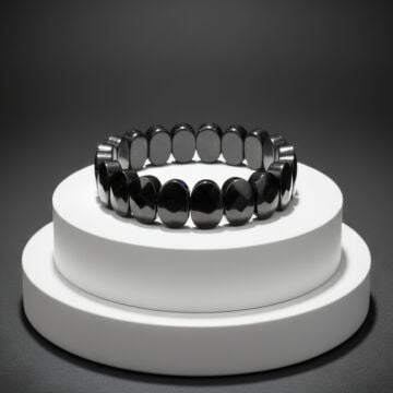 Özel Kesim Obsidyen Doğal Taş Bileklik - Koruma ve Denge