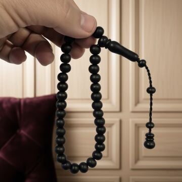 Siyah Renk Şimşir Ağacı 33'lük Tesbih