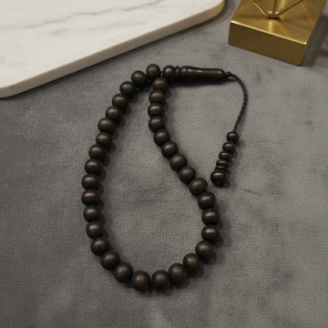 Siyah Renk Şimşir Ağacı 33'lük Tesbih