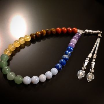 Çakra Taşları ile 33'lük Denge Tesbihi