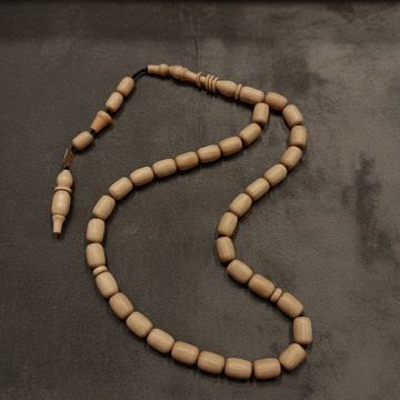 Usta İşi Kapsül Kesim Fil Dişi Ağacı 33’lük Tesbih