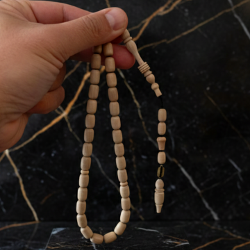 Usta İşi Kapsül Kesim Fil Dişi Ağacı 33’lük Tesbih