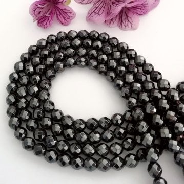 Faset Kesim Hematit Doğal Taş Dizi