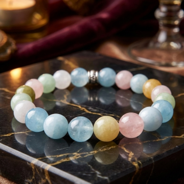 Morganit Doğal Taş Bileklik