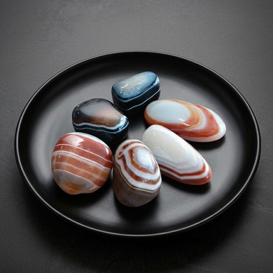 Desenli Akik Kütle - Büyük Boy