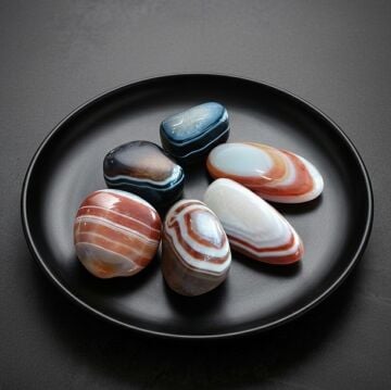 Desenli Akik Kütle - Büyük Boy