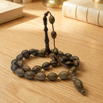 Arpa Kesim Kokulu İşlemeli Pelesenk Ağacı Tesbih