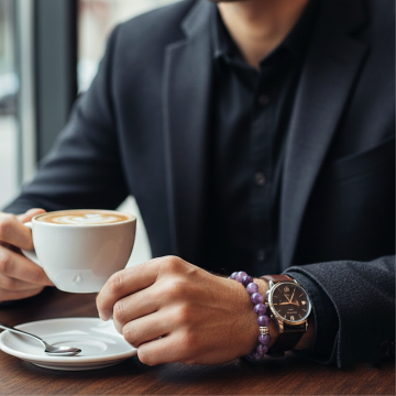 Lepidolit Doğal Taş Bileklik