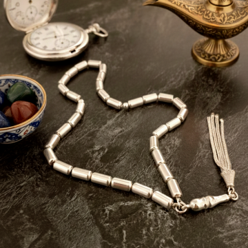 Kapsül Kesim 33 lük Gümüş Tesbih