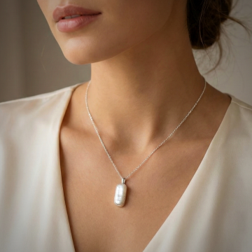 İnci Gümüş Kolye