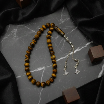 Küre Kesim Kaplangözü 33 lük Gümüş Tesbih