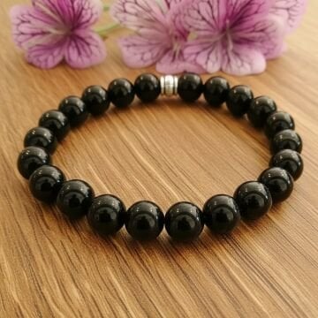 Shungite (Şungit) Doğal Taş Bileklik