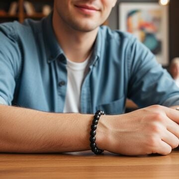 Shungite (Şungit) Doğal Taş Bileklik