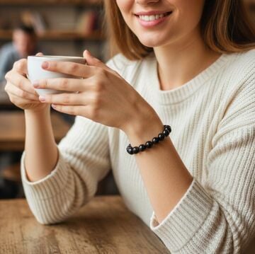 Shungite (Şungit) Doğal Taş Bileklik