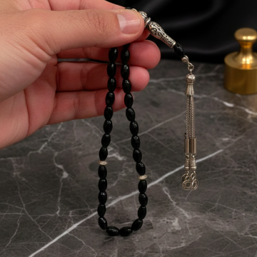 Faset Arpa Kesim Oniks Taşı 33 lük Tesbih