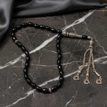 Faset Arpa Kesim Oniks Taşı 33 lük Tesbih