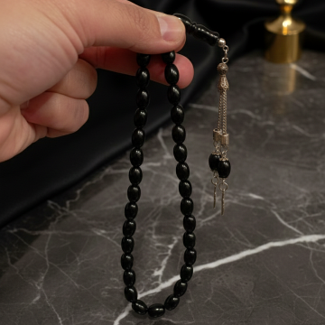 Beyzi Kesim Gürcü Oltu Taşı 33 lük Tesbih