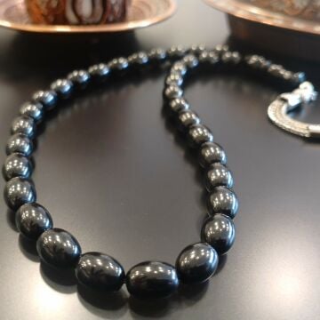 Beyzi Kesim Gürcü Oltu Taşı 33 lük Tesbih