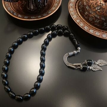 Beyzi Kesim Gürcü Oltu Taşı 33 lük Tesbih