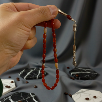 Arpa Kesim 33 lük Akik Taşı Tesbih