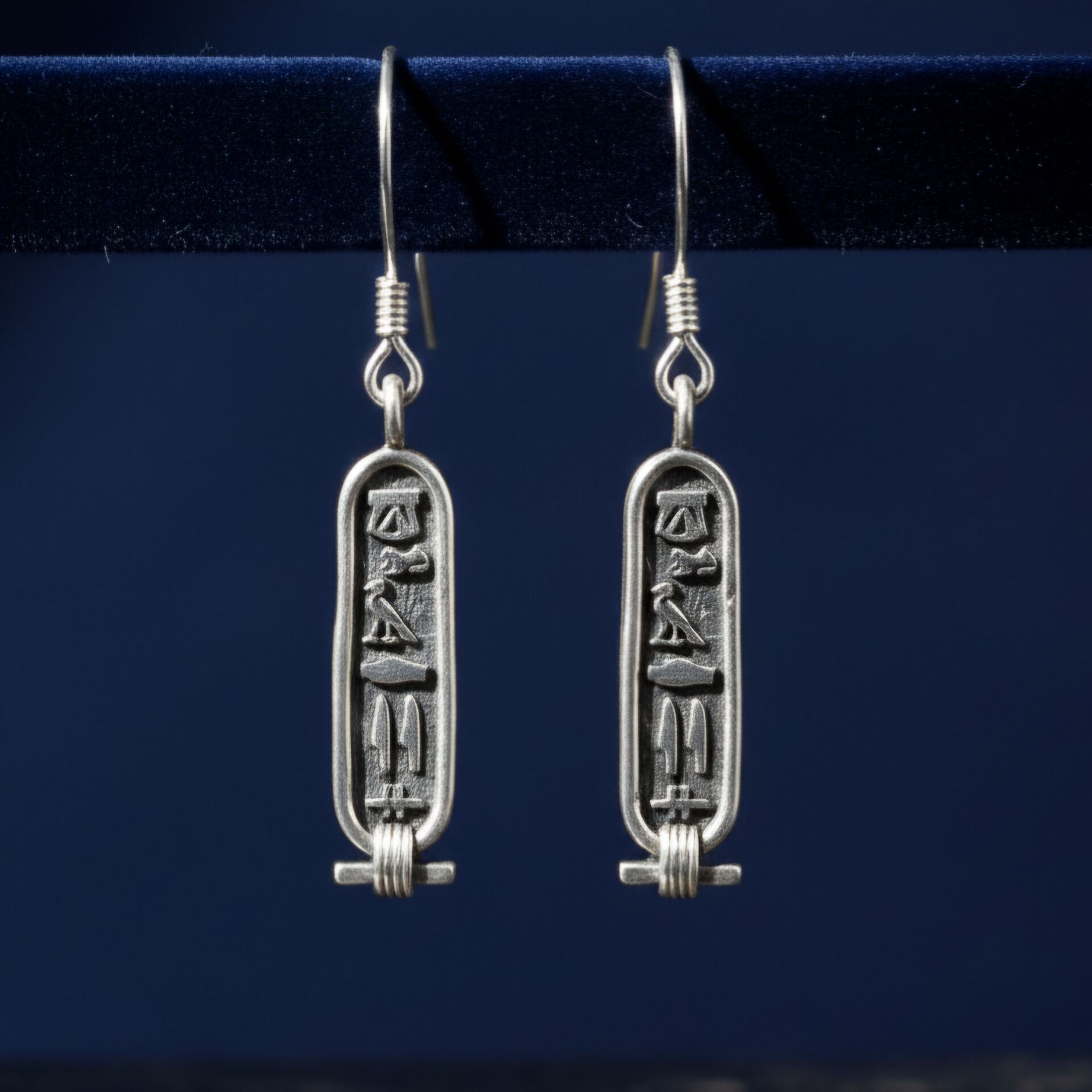 Antik Mısır Gümüş Küpe