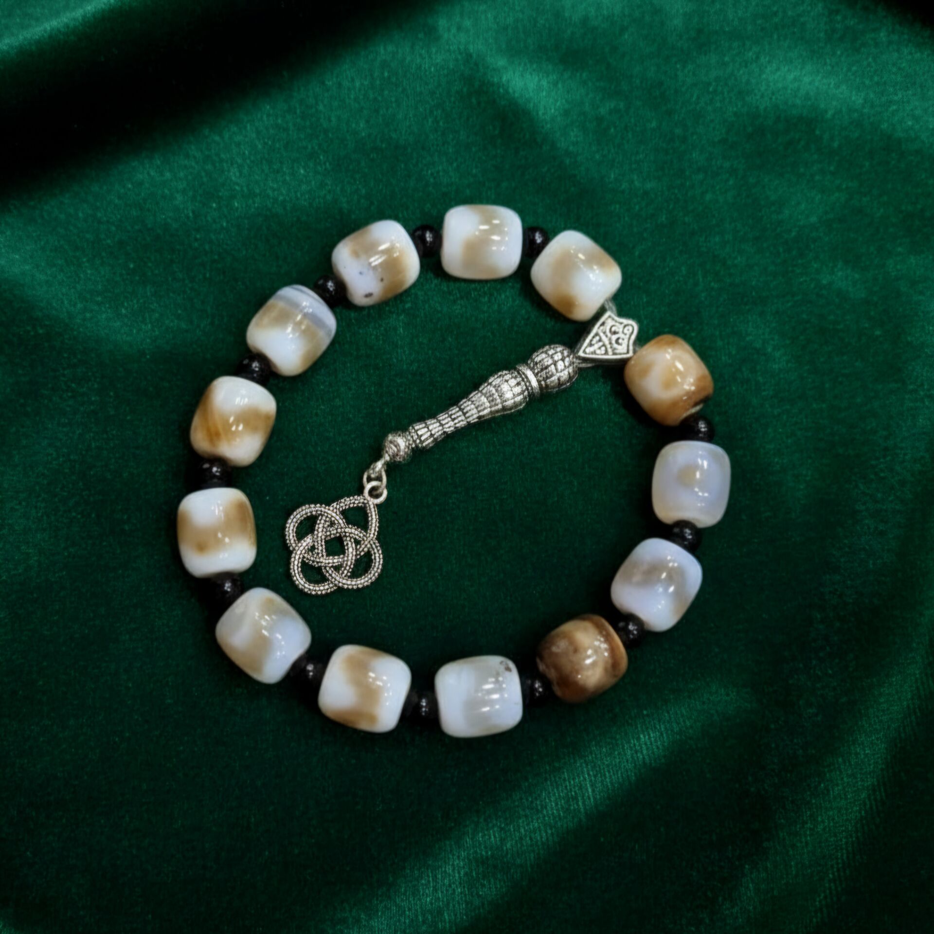 Özel Akik Bilek Boy Stres Tesbihi 13'lü