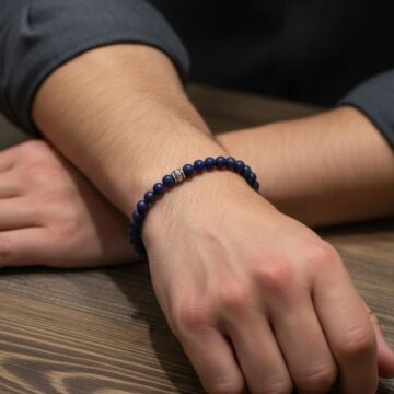 Lapis Lazuli 4 Parmak Tesbih ve Bileklik Set