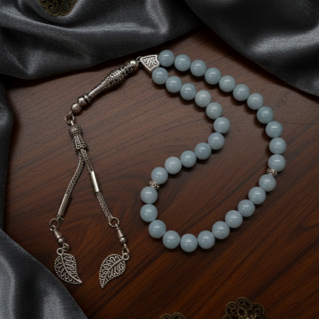 Küre Kesim Akuamarin Doğal Taş 33 lük Tesbih