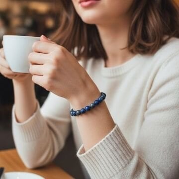 Lapis Lazuli Doğal Taş Bileklik