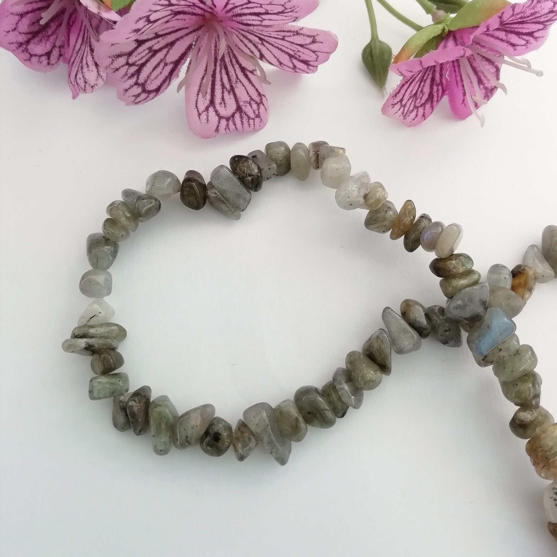 Labradorit Şekilsiz Kırık Taş Dizi