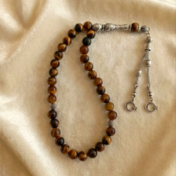 Küre Kesim Kaplangözü Doğal Taş 33 lük Tesbih