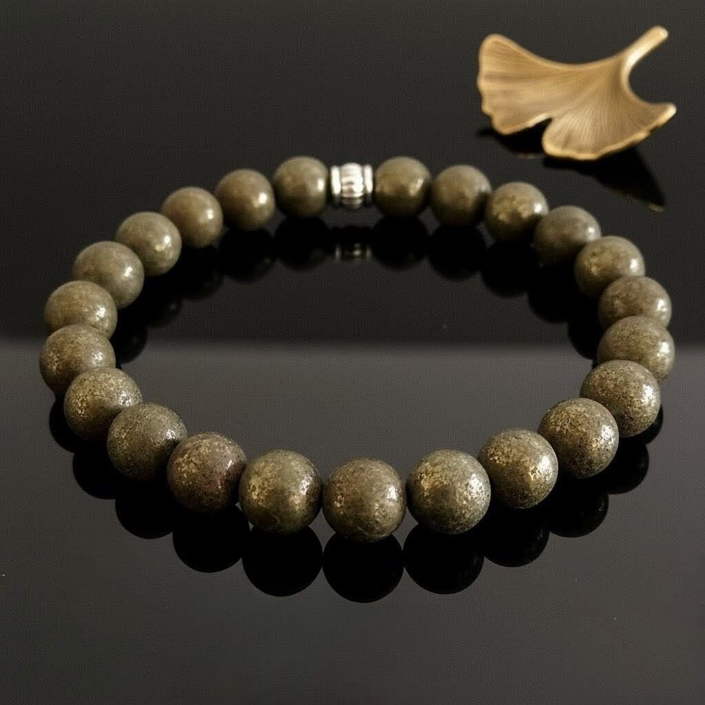 Pirit Taşı Doğal Taş Bileklik