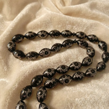 Gümüş İşlemeli 33 lük Kuka Tesbih