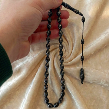 Gümüş İşlemeli 33 lük Kuka Tesbih