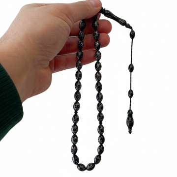 Gümüş İşlemeli 33 lük Kuka Tesbih