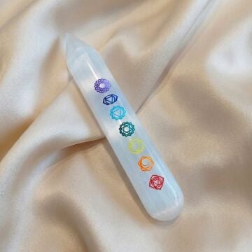 Selenit Taşı Kalem | Çakra Temalı