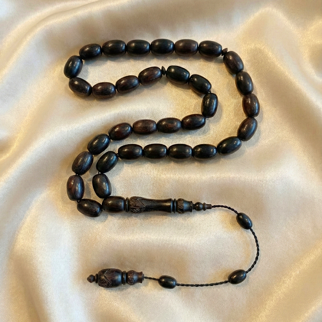 Kapsül Kesim Abanoz Ağacı 33 lük Tesbih