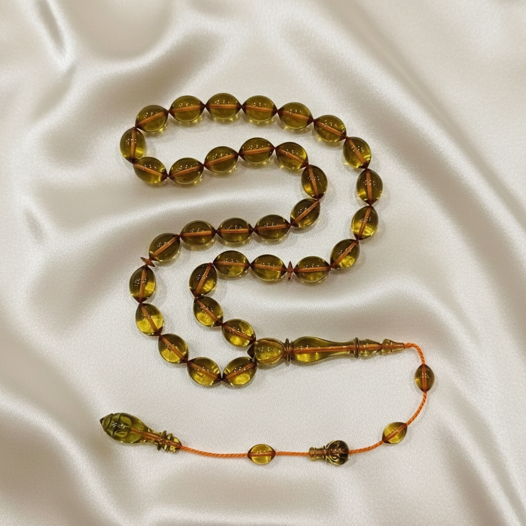 Arpa Kesim Usta İşi Sıkma Ateş 33 lük Tesbih