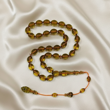 Arpa Kesim Usta İşi Sıkma Ateş 33 lük Tesbih